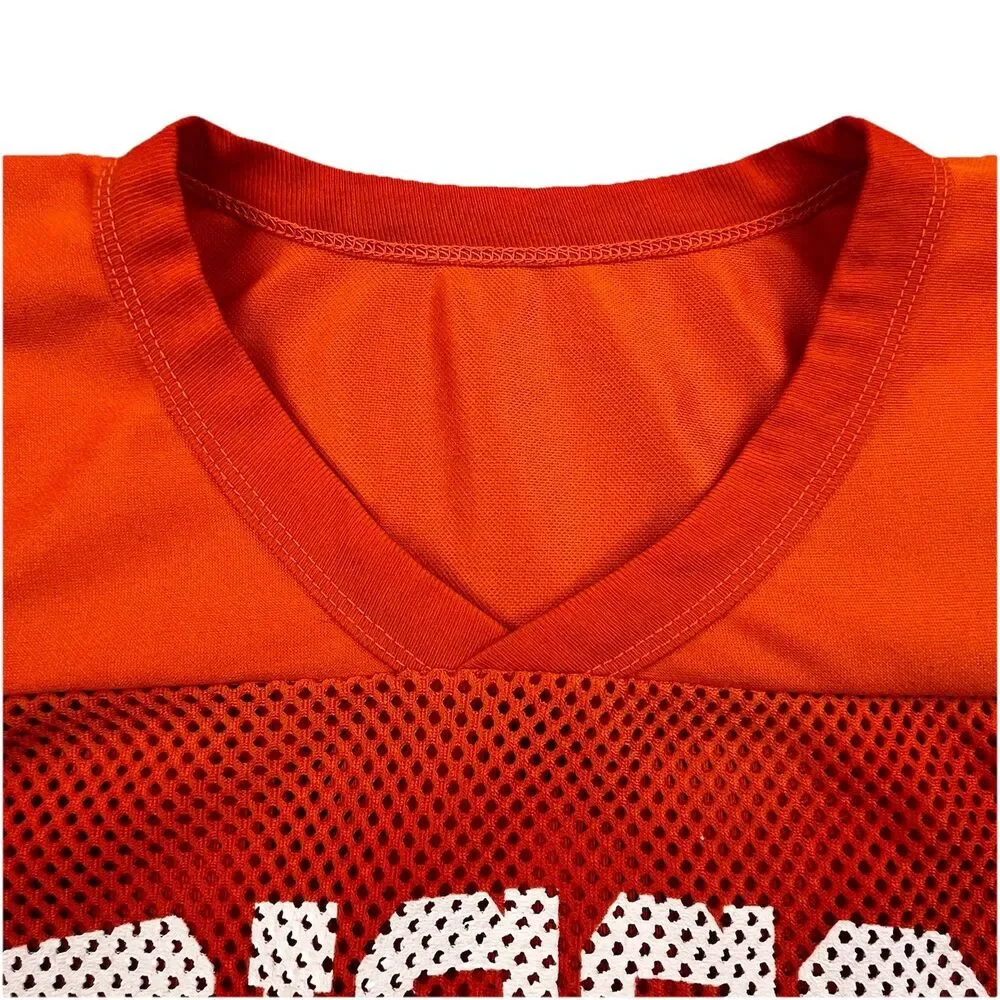 Vintage Russell Athletic Practice Football Jersey Men XL Orange Mesh Grissom 86